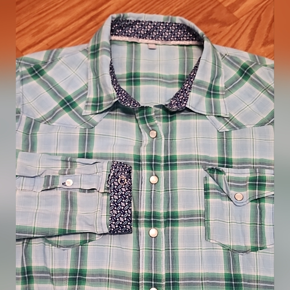 Ladys cinch snap down long sleeve‎ shirt xxl